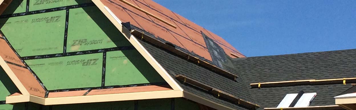 Roofing in progress on a house in Syracuse NY